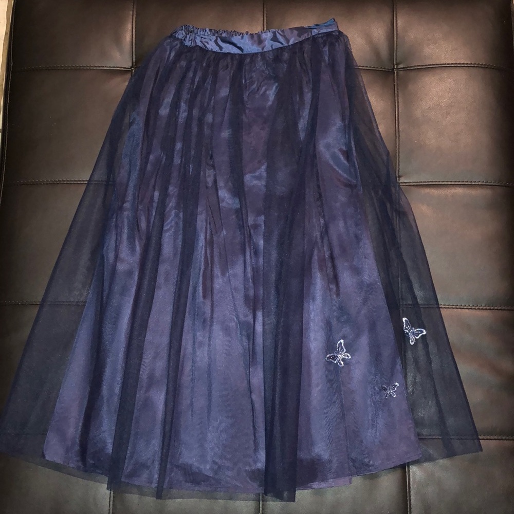 🌸 2/$10 Purple Butterfly Skirt